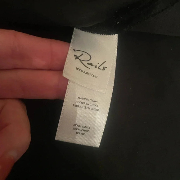 Rails Sampha Midi Skirt Black XS,stretch waist,lined - Picture 4 of 8